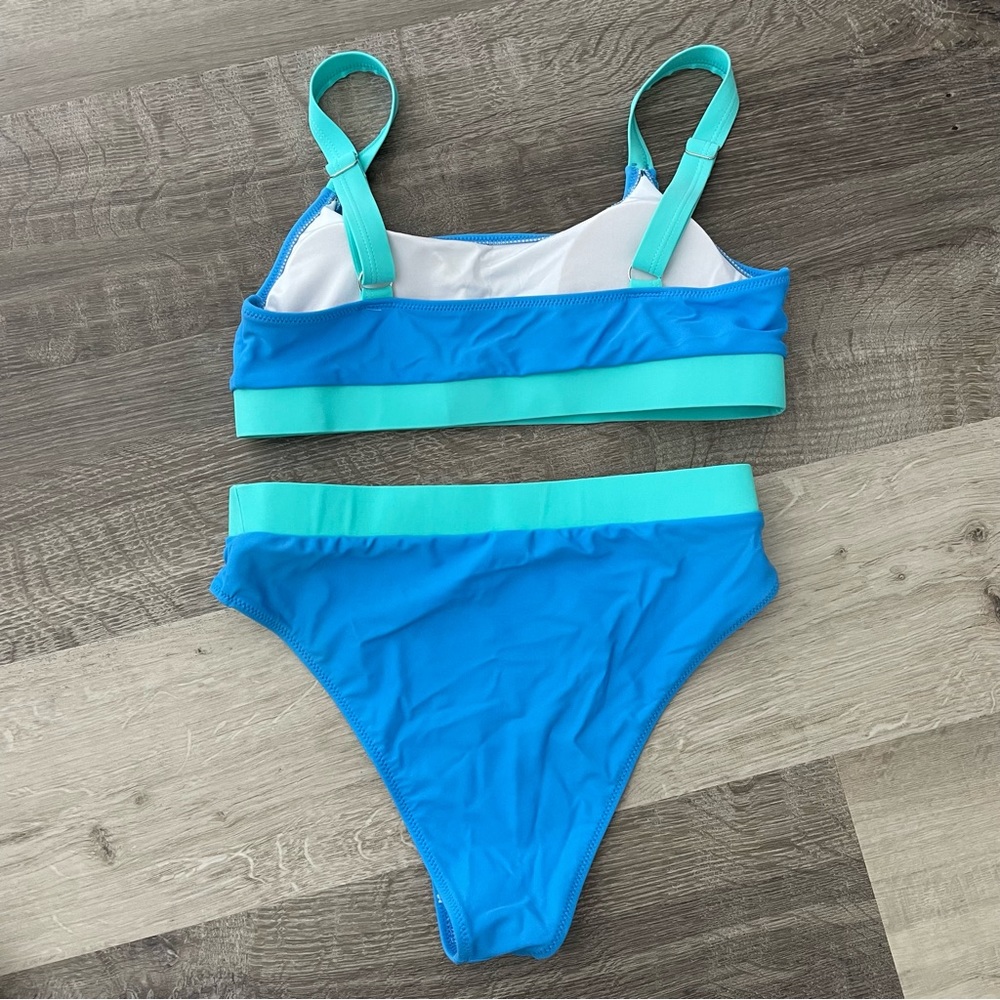 Colorblock High Waisted Bikini - Picture 5 of 7